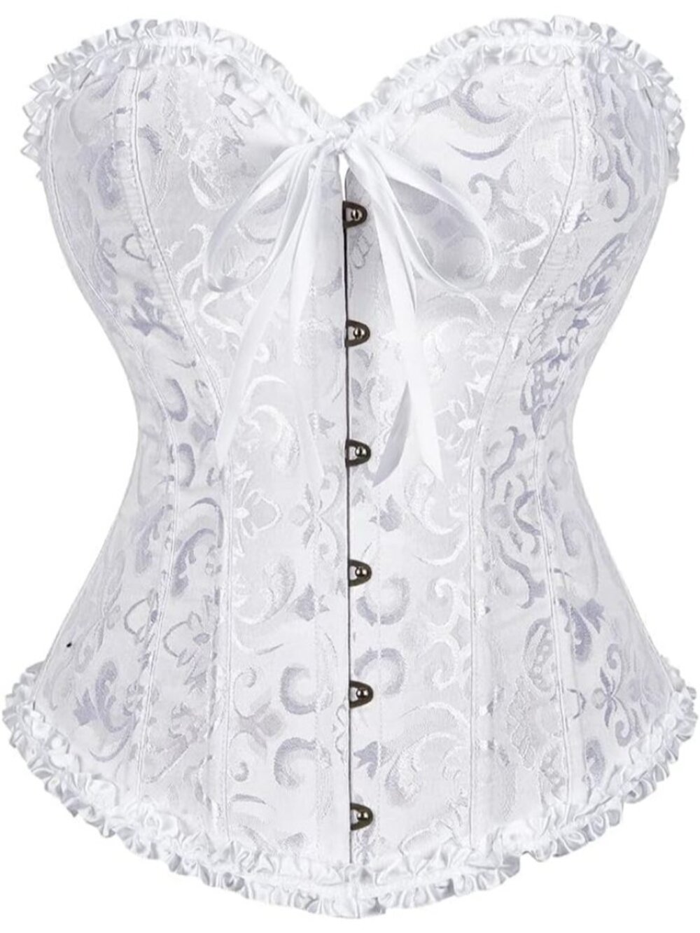 Women's White Bustier Shapewear Lingerie Halloween Waist Push Up Corset Tops